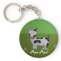Cow Keychain