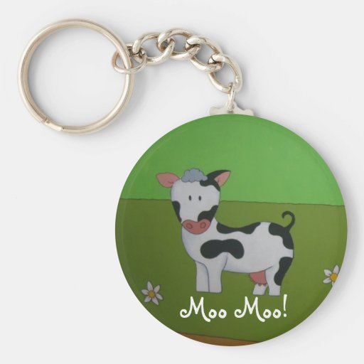 Cow Keychain