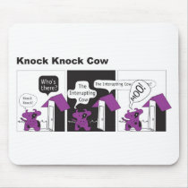 Cow Knock Knock Joke mousepads