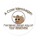Cow Message stickers by haywiregraphics Cow Message stickers