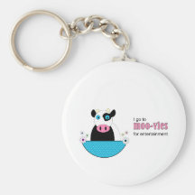 Cow Movies Keychains