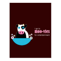 Cow Movies Postcards