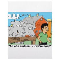 COW / NOSE RING / FARMER KID CARTOON GIFTWARE CUSTOMIZED LETTERHEAD