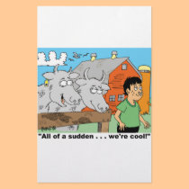 COW / NOSE RING / FARMER KID CARTOON GIFTWARE stationery by agriculture_gifts COW / NOSE RING / FARMER KID CARTOON GIFTWARE stationery