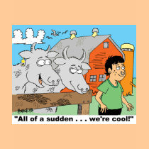 COW / NOSE RING / FARMER KID CARTOON GIFTWARE t-shirts
