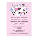 Cow Over Moon Baby Shower Invitation