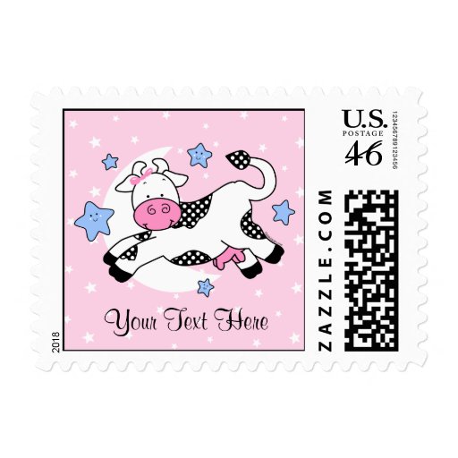Cow Over Moon Baby Stamp