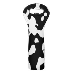 Cow Pattern Black and White Wine Bags
