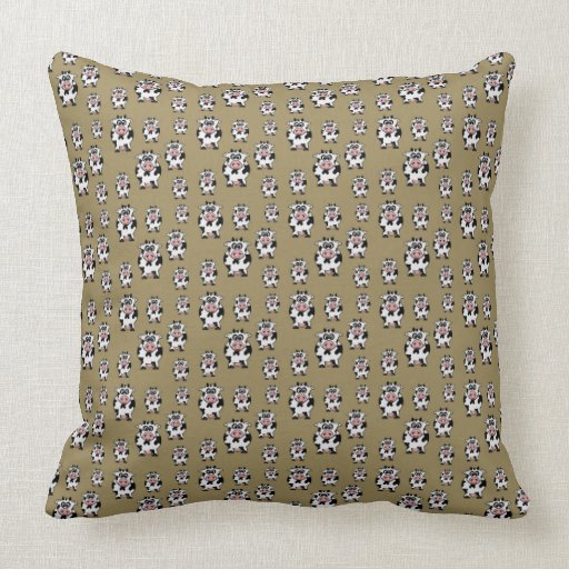Cow Pattern Throw Pillow
