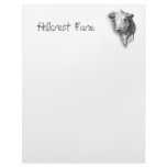 COW: PENCIL: FARM: LETTERHEAD