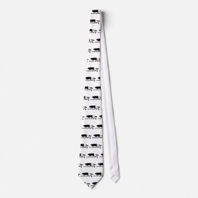Cow Pi Necktie by NotionsbyNique