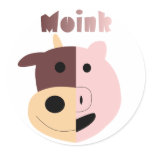 Cow + Pig = Moink sticker