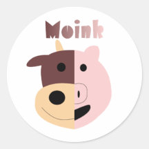 Cow + Pig = Moink sticker