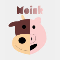 Cow + Pig = Moink womens tshirt