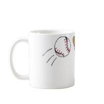Cow Play Baseball mugs
