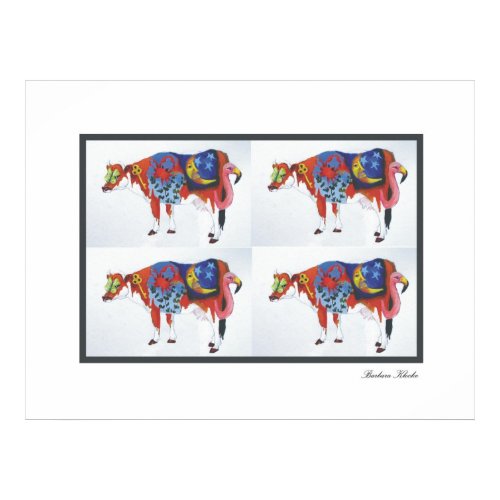 Cow Print print