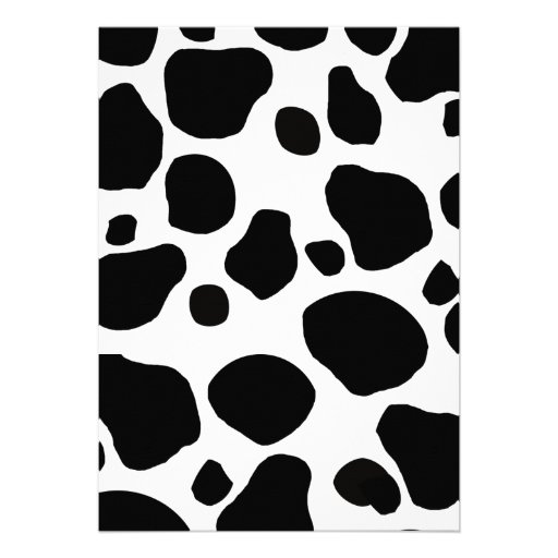 Cow Print Baby Shower Invitations