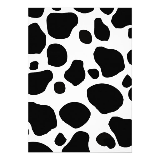Cow Print  Birthday Invitation