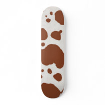 Cow Print Brown skateboards
