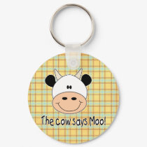 Cow Says Moo keychains