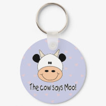 Cow Says Moo keychains