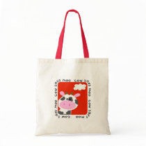 Cow Says Moo Tshirts and Gifts Tote Bags