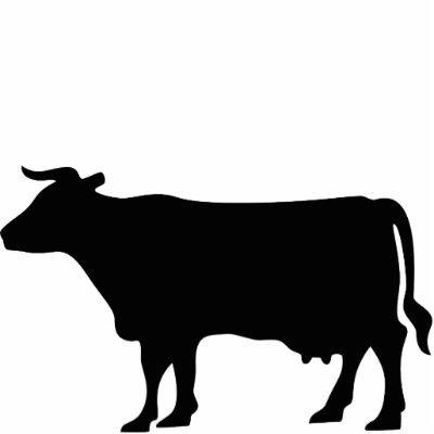 Cartoon Cow Silhouette