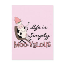 Cow Simply Moo-velous Tshirts and Gifts postcards