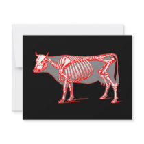 Cow skeleton invites