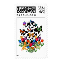 Cow Skin Easter Egg Postage Stamp