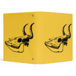 cow skull vinyl binder
