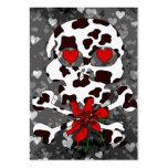 Cow Skull Valentine Business Card Templates