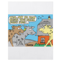 COW / SOUR CREAM HUMOR CARTOON flyers by agriculture_gifts COW / SOUR CREAM HUMOR CARTOON flyers