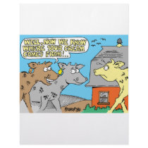 COW / SOUR CREAM HUMOR CARTOON letterhead by agriculture_gifts COW / SOUR CREAM HUMOR CARTOON letterhead
