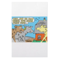 COW / SOUR CREAM HUMOR CARTOON stationery by agriculture_gifts COW / SOUR CREAM HUMOR CARTOON stationery