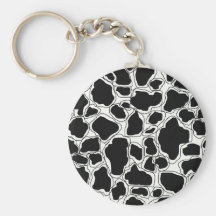 cow spots key chain