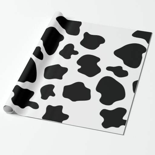 Cow spots pattern wrapping paper | animal print | Zazzle