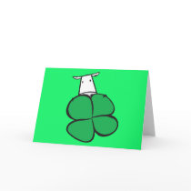 cow st patricks day cards