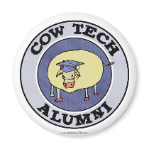 Cow Tech Alumni magnets by AmazingSox Cow Tech Alumni magnets