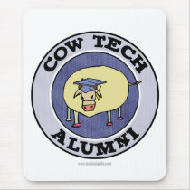 Cow Tech Alumni mousepads by AmazingSox Cow Tech Alumni mousepads