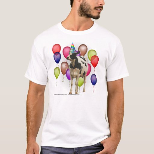 cow print birthday shirts