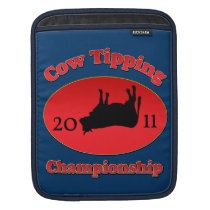 Cow Tipping Championship 2011 I pad Rickshaw Sleev ipad sleeves