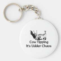 Cow Tipping  Key Chains