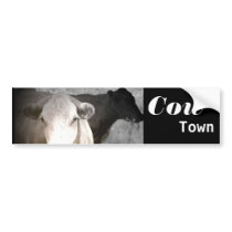 Cow Town Bumper Sticker