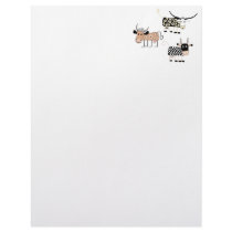 Cow Trio Personalized Letterhead