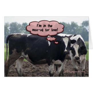 cow valentine card