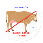 Cow wars '09! stickers