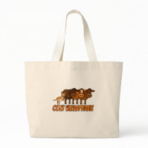 cow whisperer canvas bag