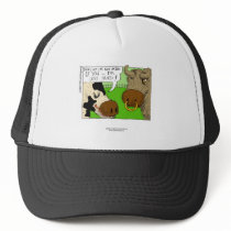 Cow With PMS?  Hilarious Framed Print hats