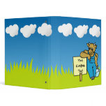 Cow with sign binder